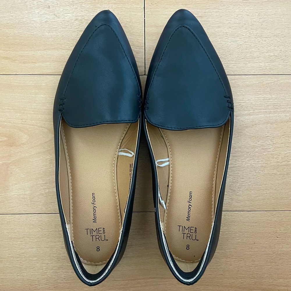 Time and Tru Black Flats